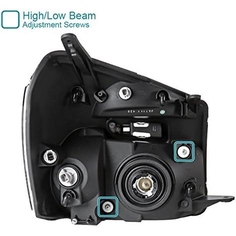 【並行輸入品】クロームハウジング クリアレンズ交換用ヘッドライト 05-09 Chevy Equinox用の画像