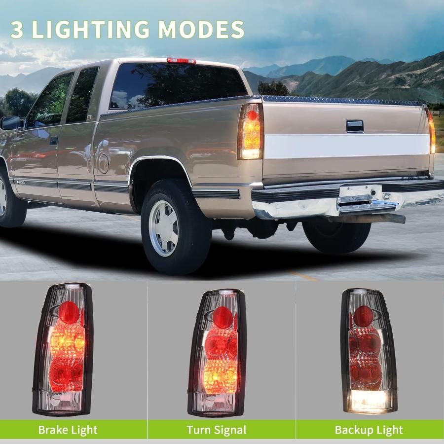 【並行輸入品】AUTOSAVER88 Tail Lights Taillights Assembly Compatible with 1988-199の画像