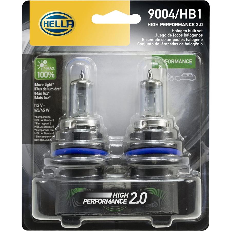 【並行輸入品】HELLA 2.0TB HP2.0-65 / 45W高性能9004バルブ、12V、65 / 45W、2パックの画像