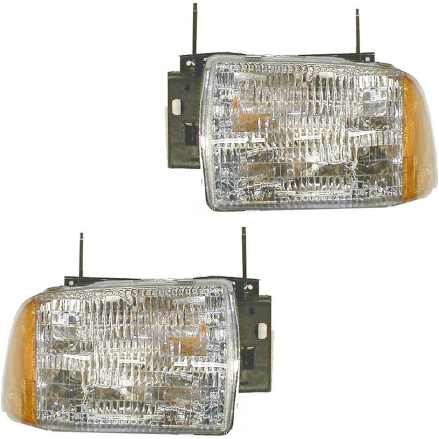 ブレイザーライト 並行輸入品】AM Autoparts ヘッドライト 左 右 ペア セット 95-97
