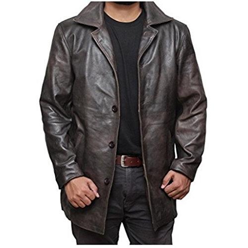 【並行輸入品】Dean Winchester Supernatural Brown Distressed Mens Trench Coat Rの画像