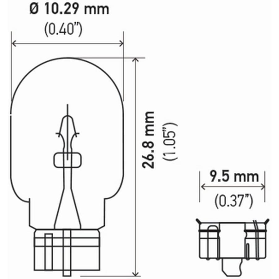 【並行輸入品】HELLA 2827NATBナチュラルアンバー5Wナチュラルアンバー/ツインブリスター、標準ミニチュア2821電球、12V、5W、2パッ_2