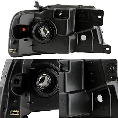 【並行輸入品】2004-2008フォードF150 F-150ピックアップトラック用ブラックスモークヘッドライト+ブラックテールブレーキライトランプ。の画像