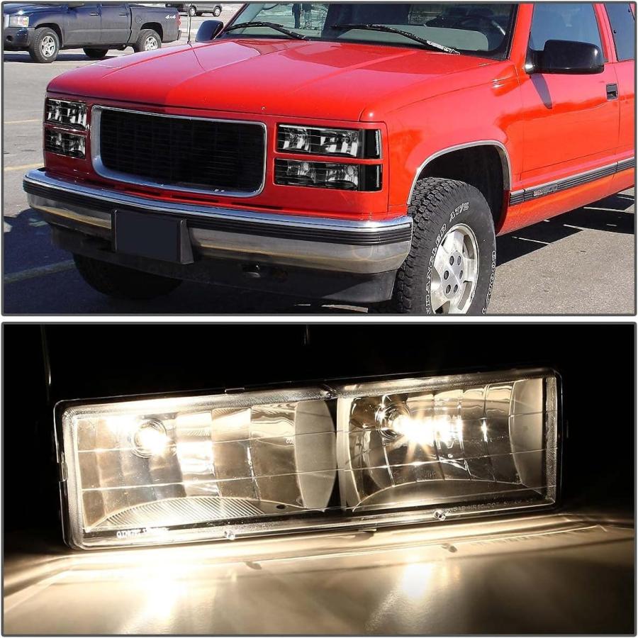 【並行輸入品】DNA Motoring HL-OH-8P-C10-3G-BK-CL1 ヘッドライトアセンブリ (運転席と助手席側)、ブラックハウジングの画像