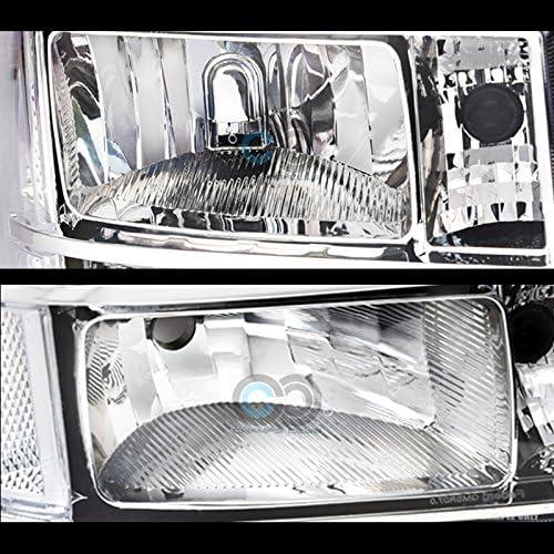 【並行輸入品】S\u0026T Racing Chrome Factory Style Crystal Clear Head Lights Signal Lamの画像
