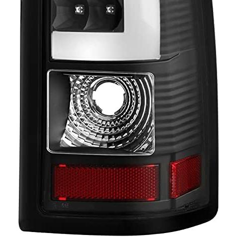 【並行輸入品】1999-2002 シボレー シルバラード用 | 1999-2006 GMC シエラ LED チューブ ブラック テールライト + スモの画像