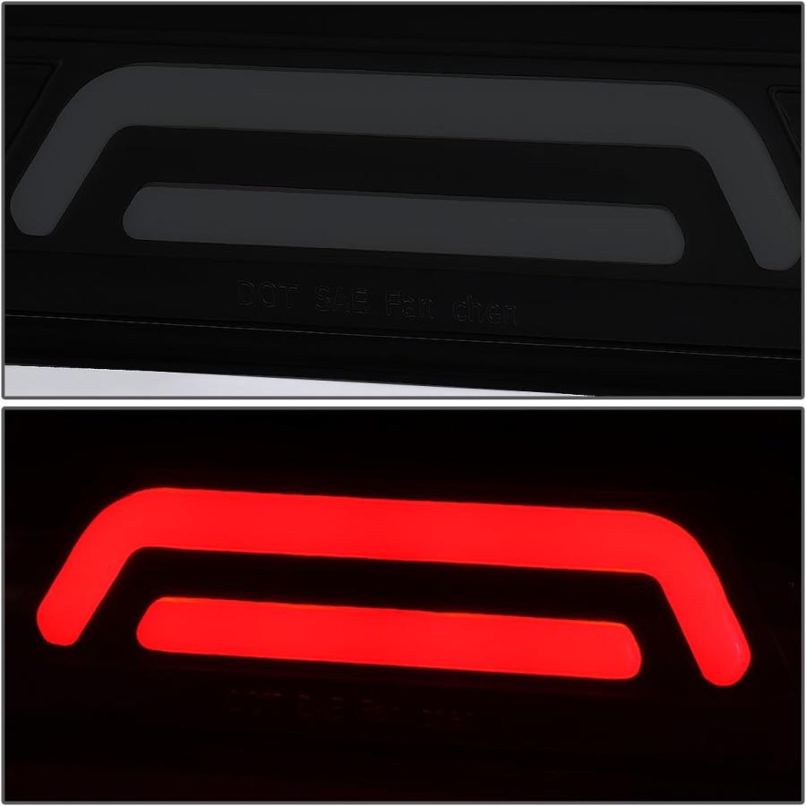 【並行輸入品】DNA MOTORING 3BL-DRM02-3D-LED-BK-SM ブラックハウジング 3D LED サードテールブレーキライト [の画像