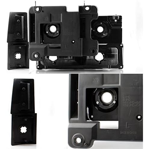 【並行輸入品】1994-1998 GMC C/K 1500 2500 3500 サバーバン ユーコン ピックアップ クロームヘッドライト+コーナーラン_1