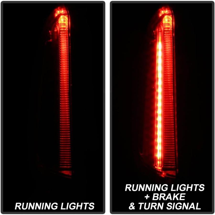 【並行輸入品】VIPMOTOZ 運転席側レッドレンズ OEスタイル LED 左テールライト ハウジングランプ アセンブリ 交換用 2013-2017_3