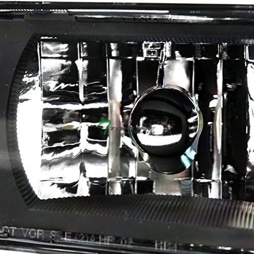【並行輸入品】ブラッククリアハウジングヘッドライト シグナルコーナーランプ付き 4ピース nb 02-06 Chevy Avalanche ボディクラの画像