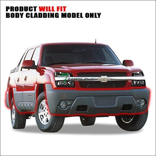 【並行輸入品】ブラッククリアハウジングヘッドライト シグナルコーナーランプ付き 4ピース nb 02-06 Chevy Avalanche ボディクラの画像