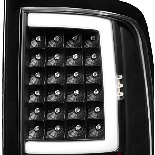 【並行輸入品】AKKON - 2009-2018 Dodge Ram 1500 10-18 2500/3500 ブラック LED チューブ テールライの画像