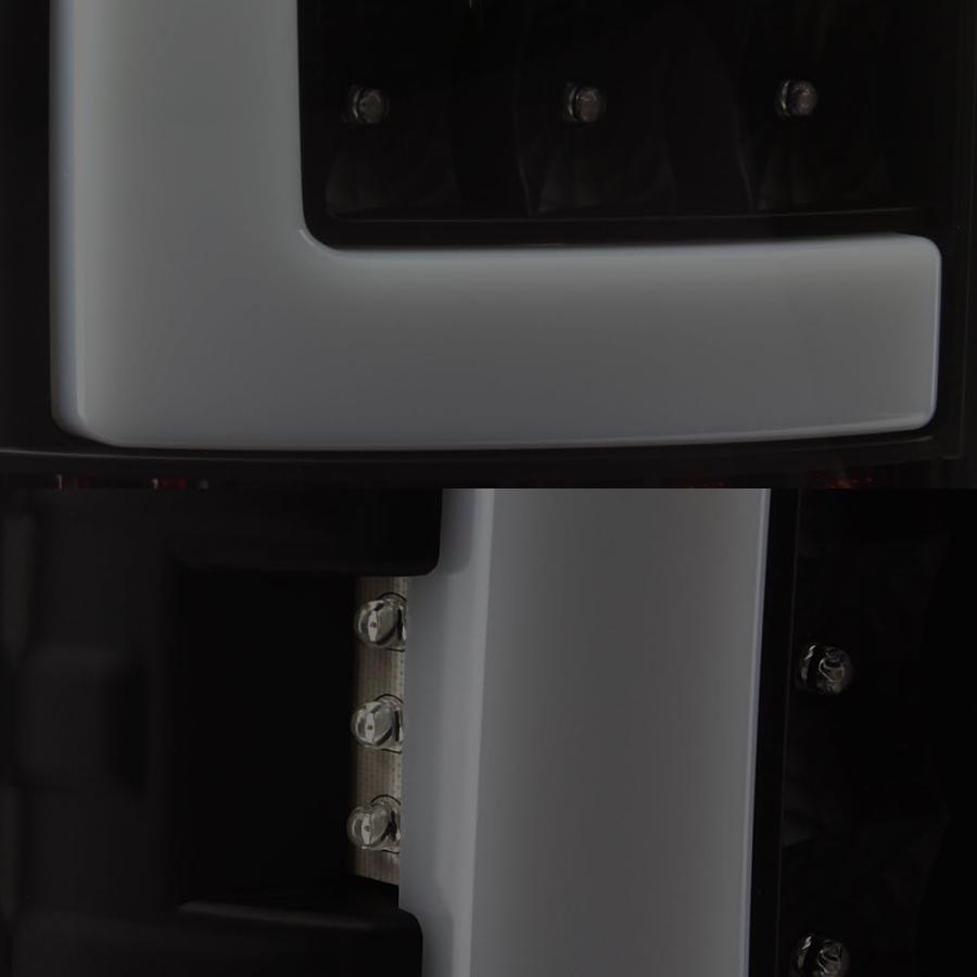 【並行輸入品】AKKON - 03-06 Dodge Ram 1500 2500 3500 LED DRL ライトチューブ ブラック スモークテールブの画像