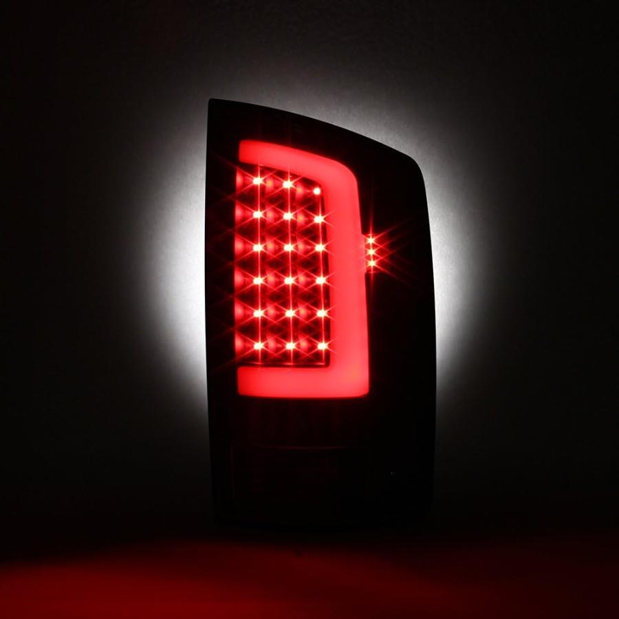 【並行輸入品】AKKON - 03-06 Dodge Ram 1500 2500 3500 LED DRL ライトチューブ ブラック スモークテールブの画像