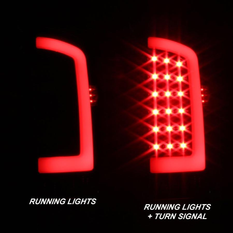 【並行輸入品】AKKON - 03-06 Dodge Ram 1500 2500 3500 LED DRL ライトチューブ ブラック スモークテールブの画像