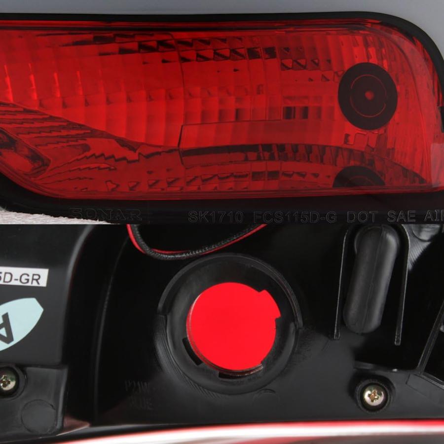 【並行輸入品】AKKON - 2012-2014 フォード フォーカス ハッチバック [連続] LED チューブ ブラック テールライト ブレーキランの画像