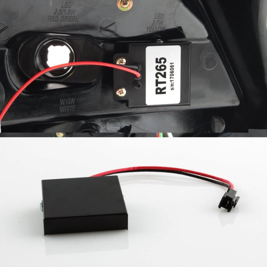 【並行輸入品】AKKON - 2012-2014 フォード フォーカス ハッチバック [連続] LED チューブ ブラック テールライト ブレーキランの画像
