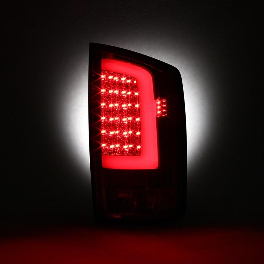 【並行輸入品】AKKON - 03-06 Dodge Ram 1500 2500 3500 LED DRL ライトチューブ レッドクロームテールライト_5