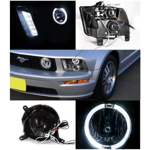【並行輸入品】Spec-D Tuning Chrome Projector 1pc Headlights + LED Tail Lamps + Hooの画像