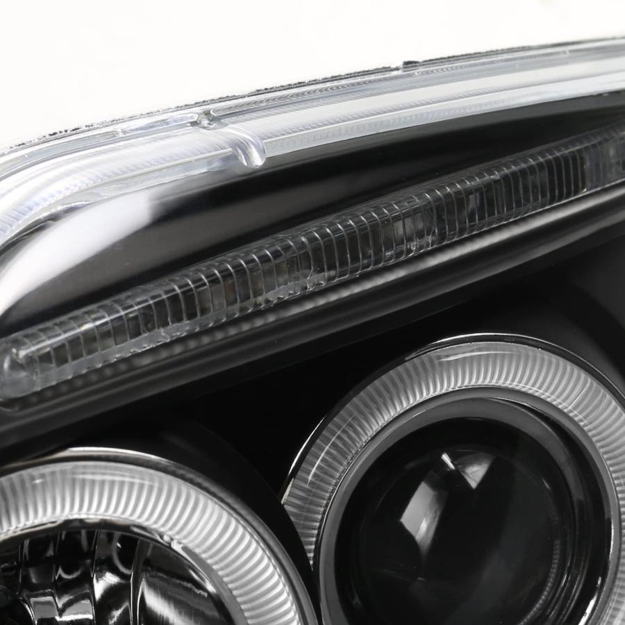 【並行輸入品】Spec-D Tuning LT2LHP-EPED97J-TM ヘッドライト テールライト (エクスペディション ブラック ヘイロー プの画像