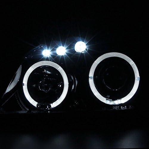 【並行輸入品】SPEC-D TUNING シボレーコバルトクーペ用LEDヘイロー光沢ブラックプロジェクターヘッドライト+スモークテールライトの画像