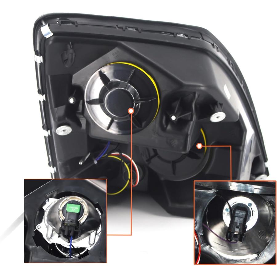 【並行輸入品】Volvo 2004-2017 VN/VNL トラックヘッドライトペアセット 左右全電球付き (TR001-L TR001-R)　_3