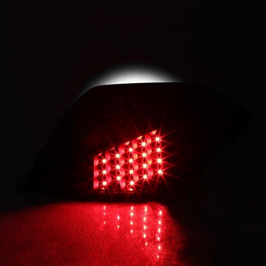 【並行輸入品】07-12 Nissan Altima L32A 4DR セダン ブラック ベゼル LED テールブレーキ ライト ランプ アセンブリの画像