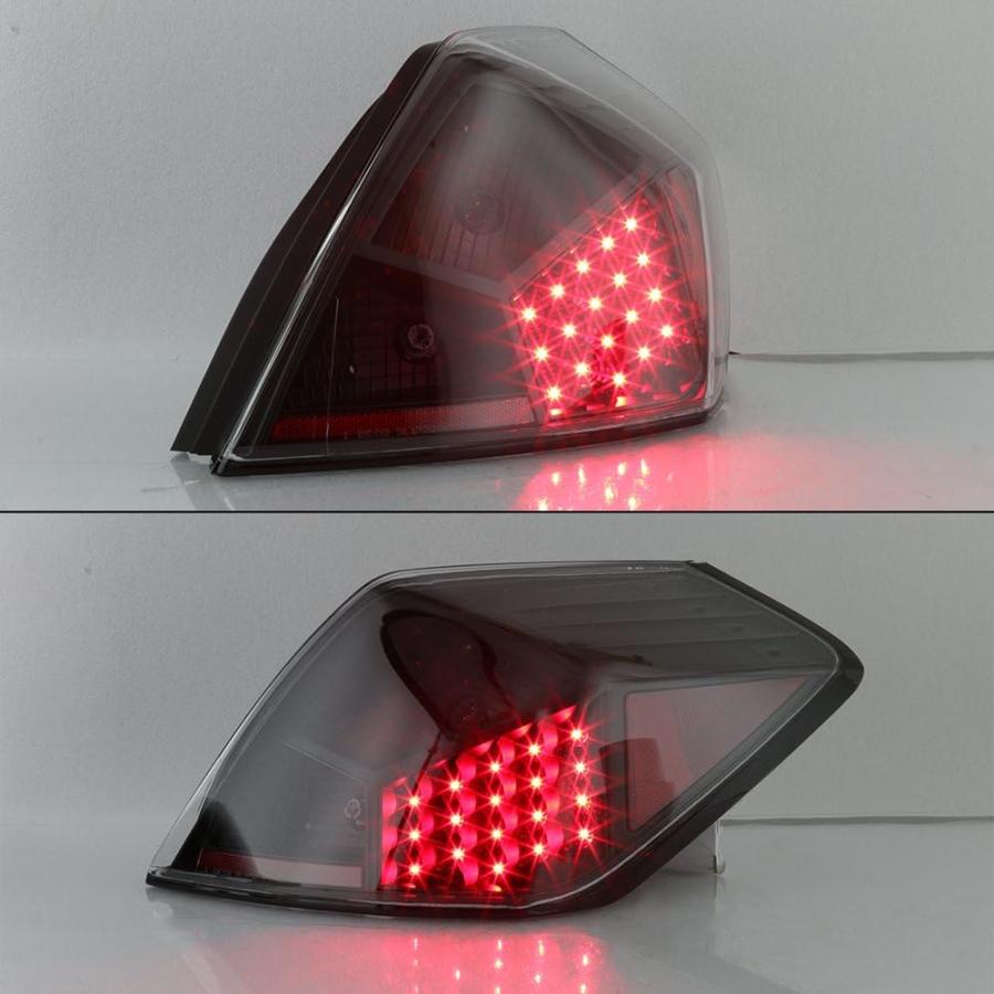 【並行輸入品】07-12 Nissan Altima L32A 4DR セダン ブラック ベゼル LED テールブレーキ ライト ランプ アセンブリの画像