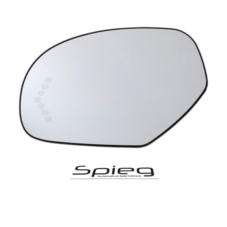 買付品 Spieg Driver Side Mirror Glass Replacement for Chevrolet Tahoe 2007-2013 Heated w/Led Turn Signal w/Backing Plate (LH)　並行輸入品