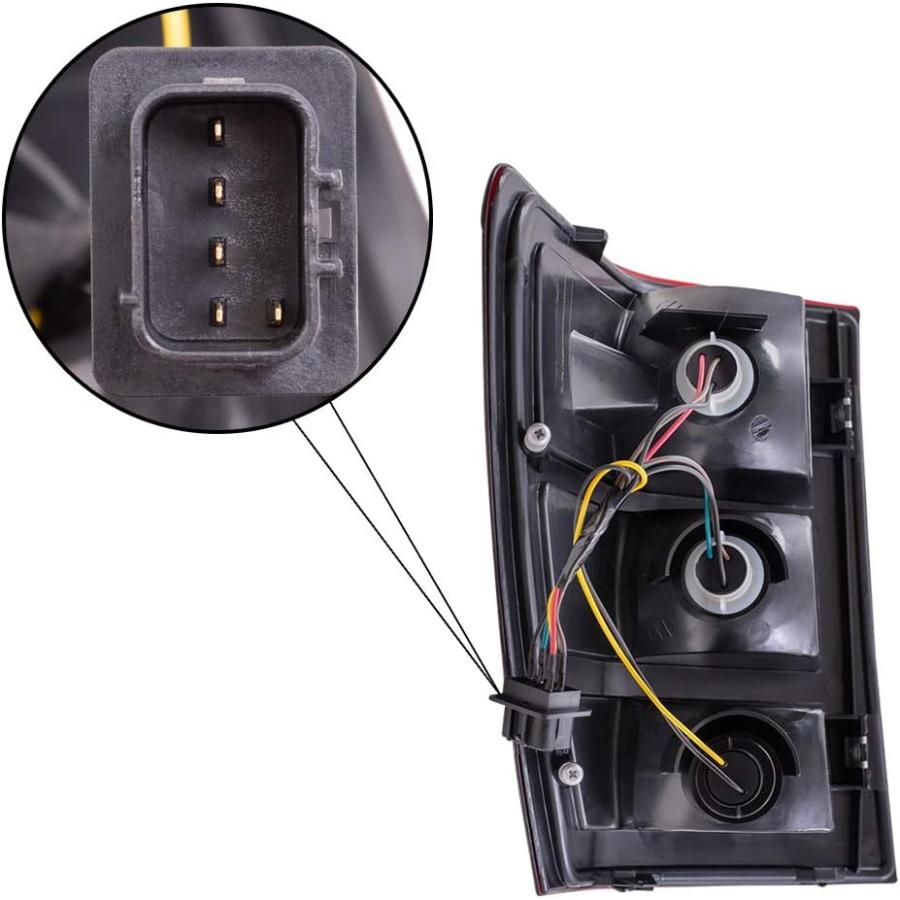 【並行輸入品】Brock 交換用助手席テールライト 電球ソケットと配線付き 2005-2006 グランドチェロキー 55156614AFに対応の画像
