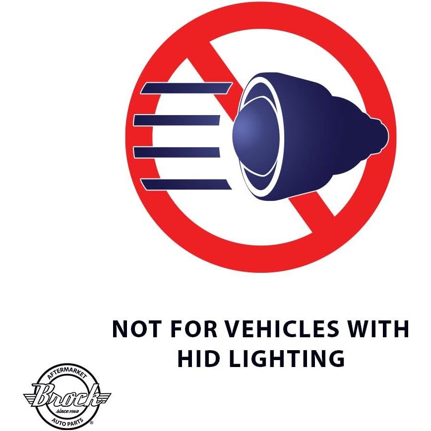 【並行輸入品】Brock Replacement Passenger Halogen Headlight with Chrome Bezel Compの画像
