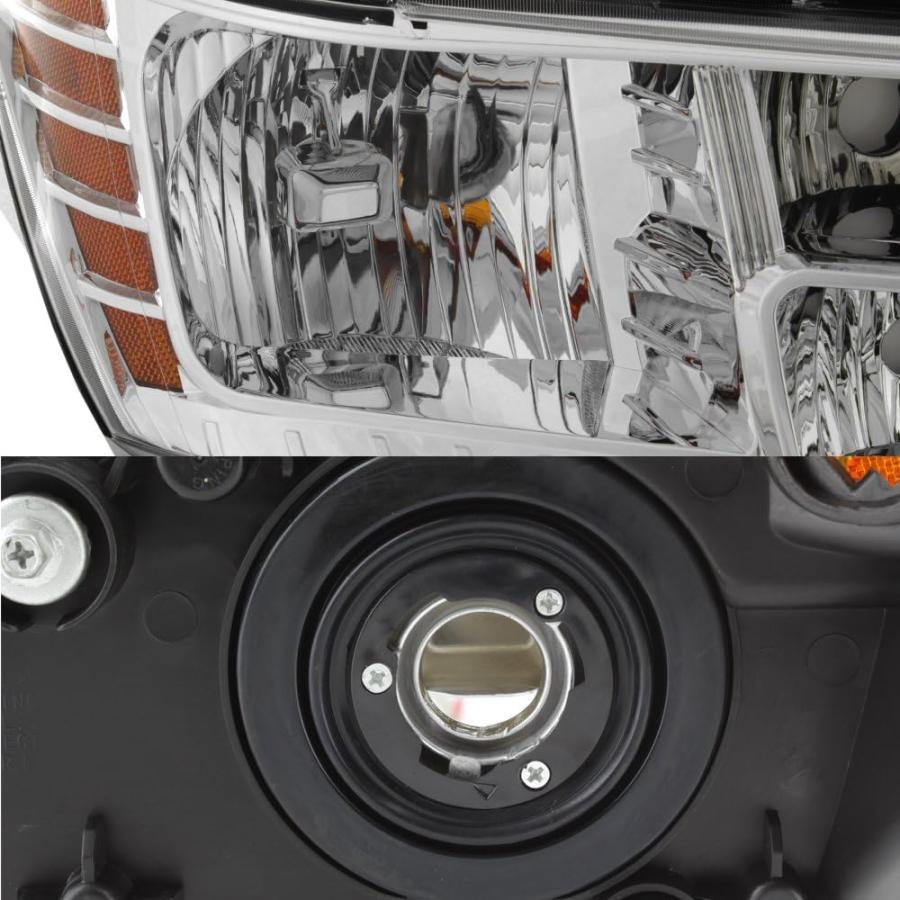 【並行輸入品】2009-18 Dodge Journey 助手席側のみヘッドライトアセンブリクロームハウジング クリアレンズの画像