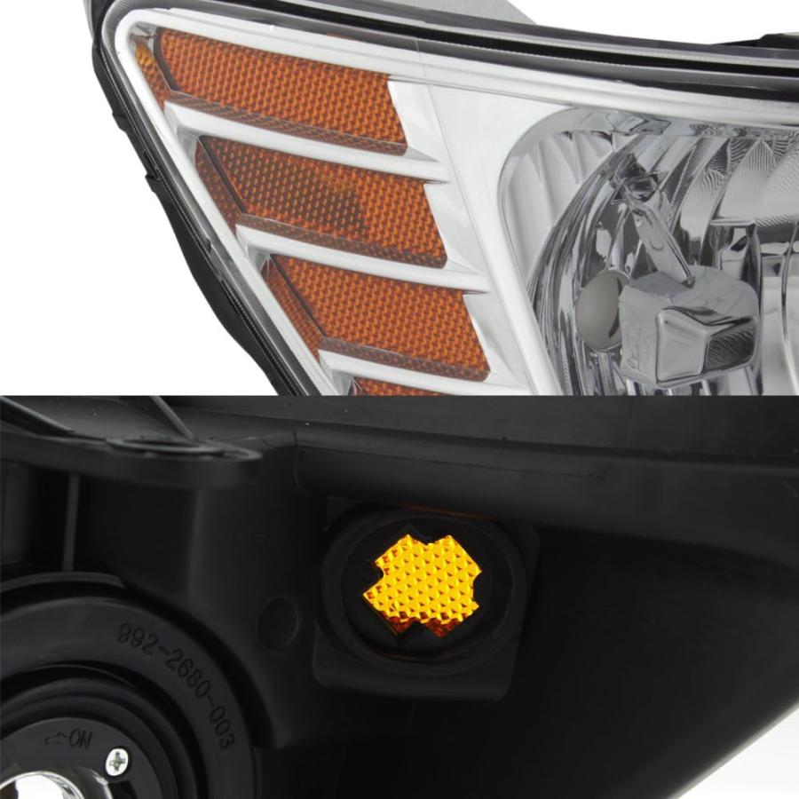 【並行輸入品】2009-18 Dodge Journey 助手席側のみヘッドライトアセンブリクロームハウジング クリアレンズの画像