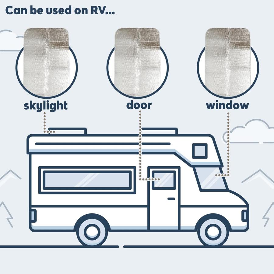 Dumble RV Door Window Shade RV Skylight Cover  62in x 26in RV Window Insulation RV Skylight Shade Reflective Shield　並行輸入品｜good-face｜04