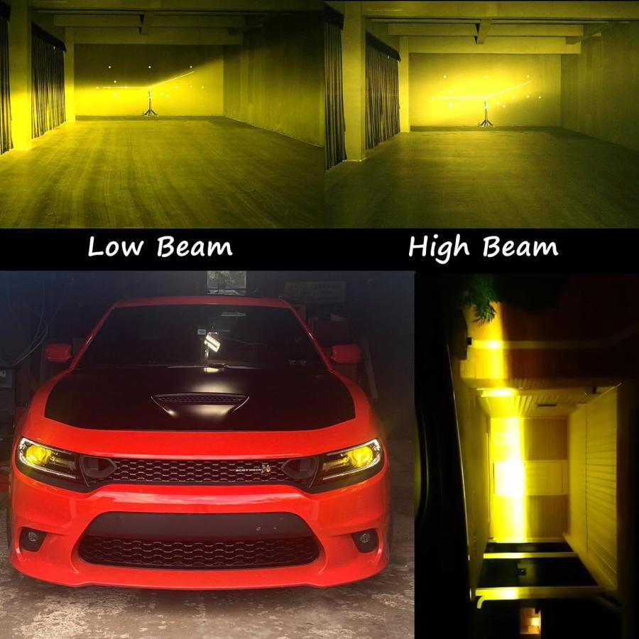 【並行輸入品】Alla Lighting S-HCR 2018最新バージョンH4 LEDヘッドライト電球ハイパワー10000LmオールインワンLEDの画像