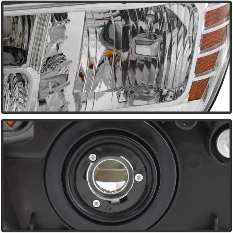 【並行輸入品】VIPMOTOZ クロームハウジング OEスタイル ヘッドライトヘッドランプアセンブリ 2009-2020 Dodge Journey対の画像