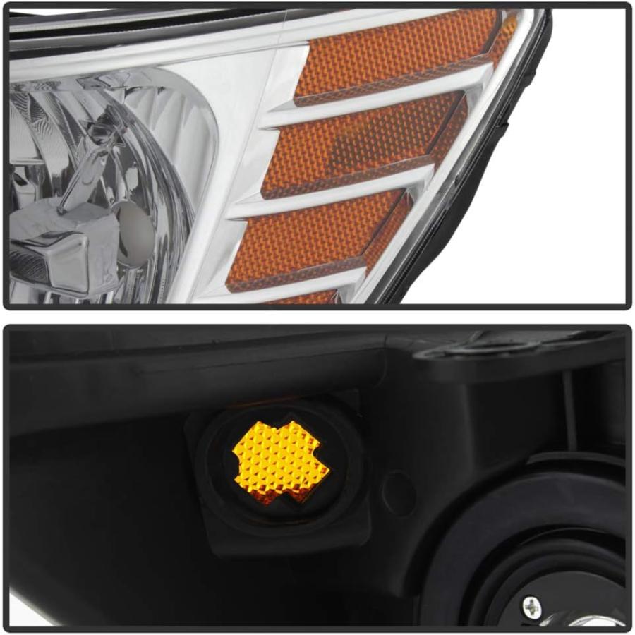 【並行輸入品】VIPMOTOZ クロームハウジング OEスタイル ヘッドライトヘッドランプアセンブリ 2009-2020 Dodge Journey対の画像