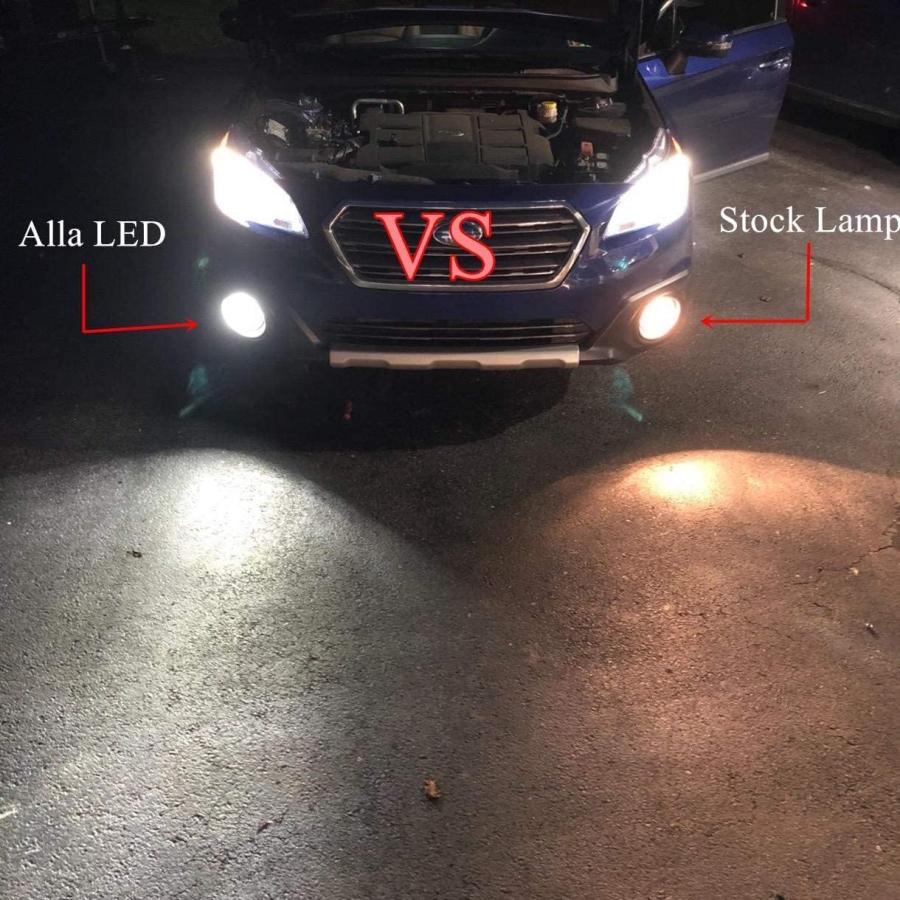 【並行輸入品】Alla Lighting H10 9145 LED電球 6000K キセノンホワイトフォグライト 9040 9045 9140 アップの画像