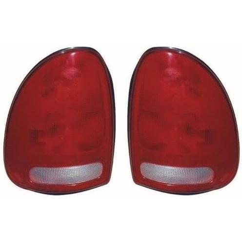 【並行輸入品】Go-Parts ペア/セット - 1998-2003 Dodge Durango リアテールライトアセンブリ/レンズ/カバー - 左右の画像