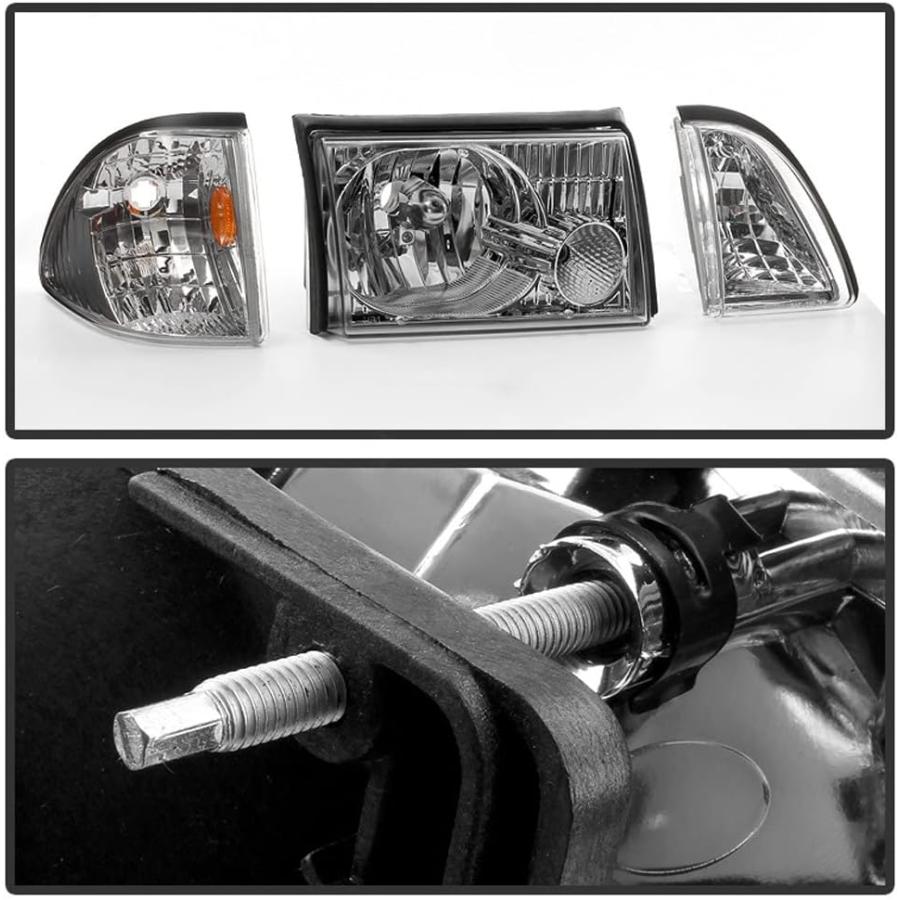 【並行輸入品】ACANII - For 6PCS 1987-1993 Ford Mustang Factory Style Headlights Re_2