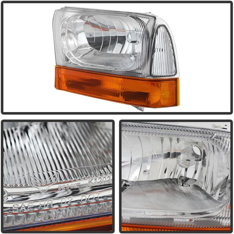 【並行輸入品】ACANII - For 1999-2004 Ford F250 F350 F450 Superduty Excursion Headlの画像