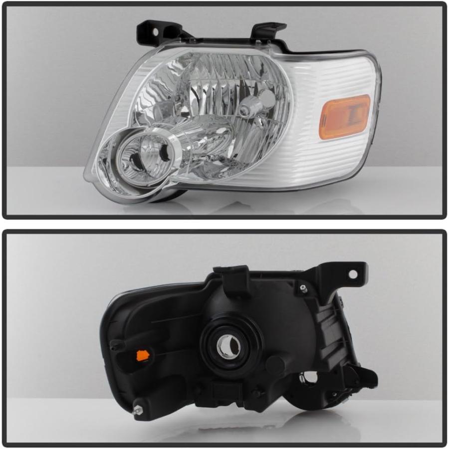 オンライン直接配達 ACANII - For Black 2006-2010 Ford Explorer Headlights Headlamps Replacement Driver+Passenger Side　並行輸入品