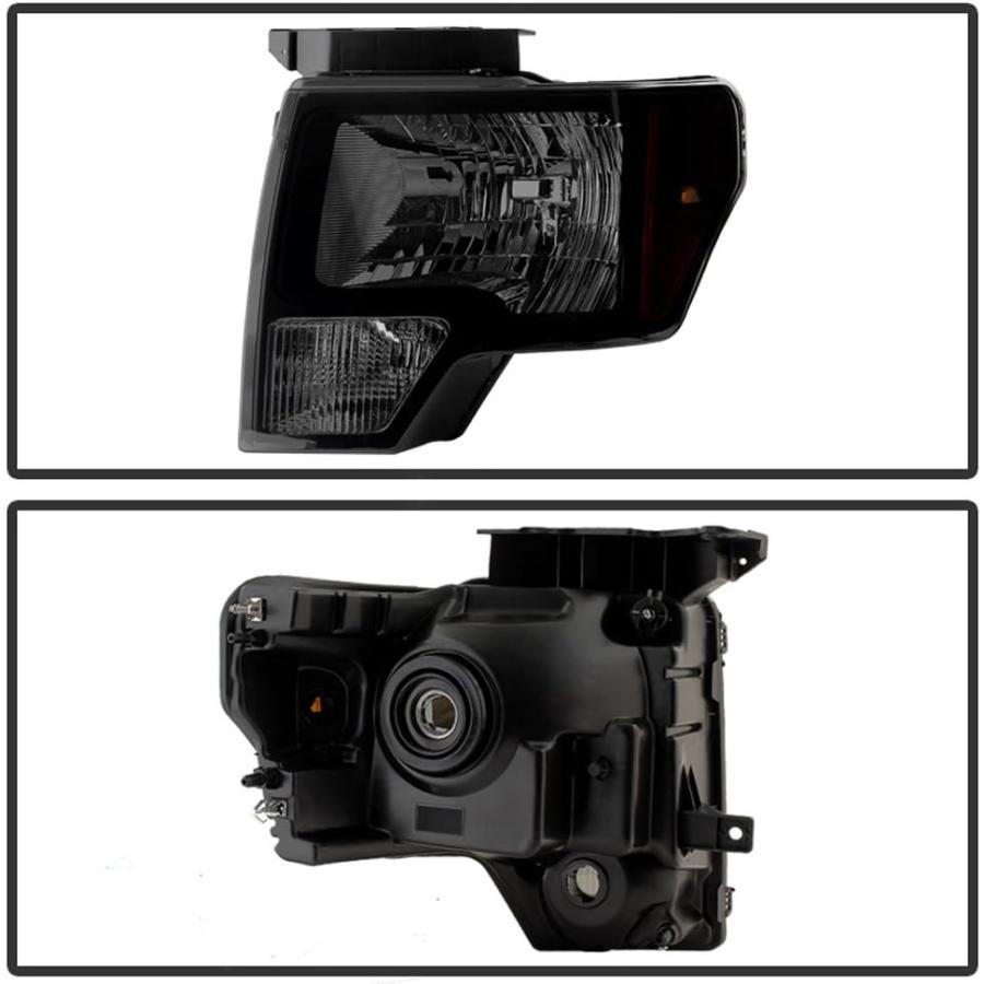 【並行輸入品】ACANII - For Black Smoked 2009-2014 Ford F150 F-150 Headlights Lightの画像