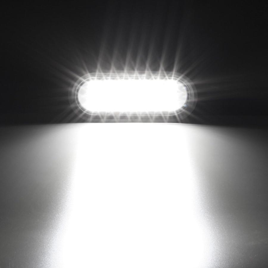 【並行輸入品】Partsam 2個 6-1/2インチ クリアオーバルシールド 21ダイオードLEDバックアップ リバースフォグホワイトライトキット ラの画像