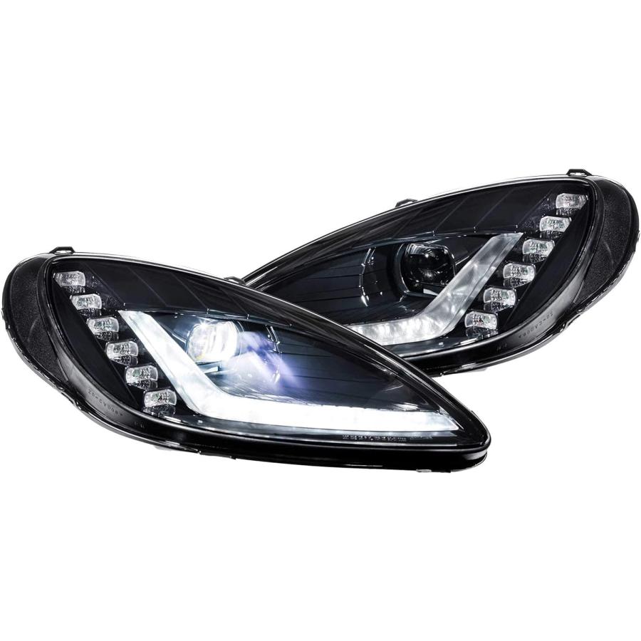 【並行輸入品】Morimoto XB LEDヘッドライト シーケンシャルDRL付き 2005-2013 Chevy Corvette Bi-LEDヘッ_1