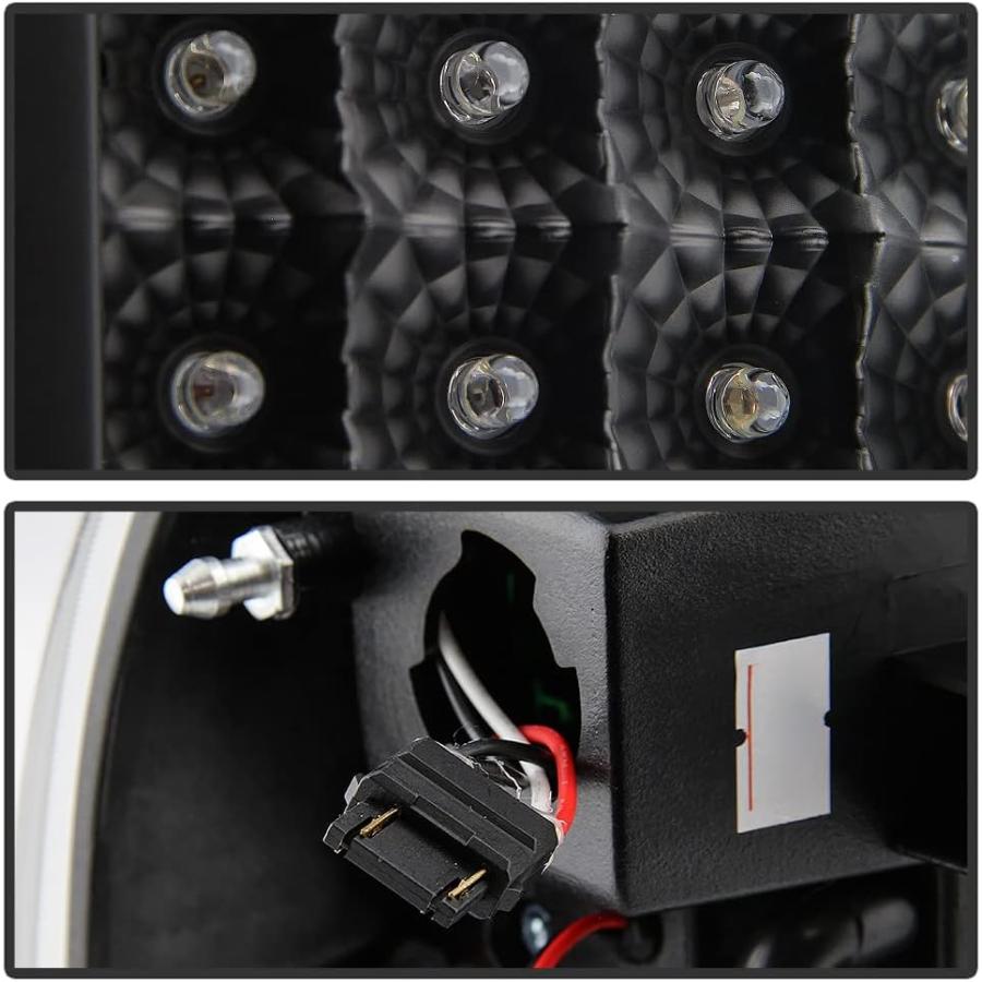 【並行輸入品】ACANII - ブラック 1997-2004 ダッジ ダコタ LED テールライト ブレーキランプ 交換用 左+右の画像