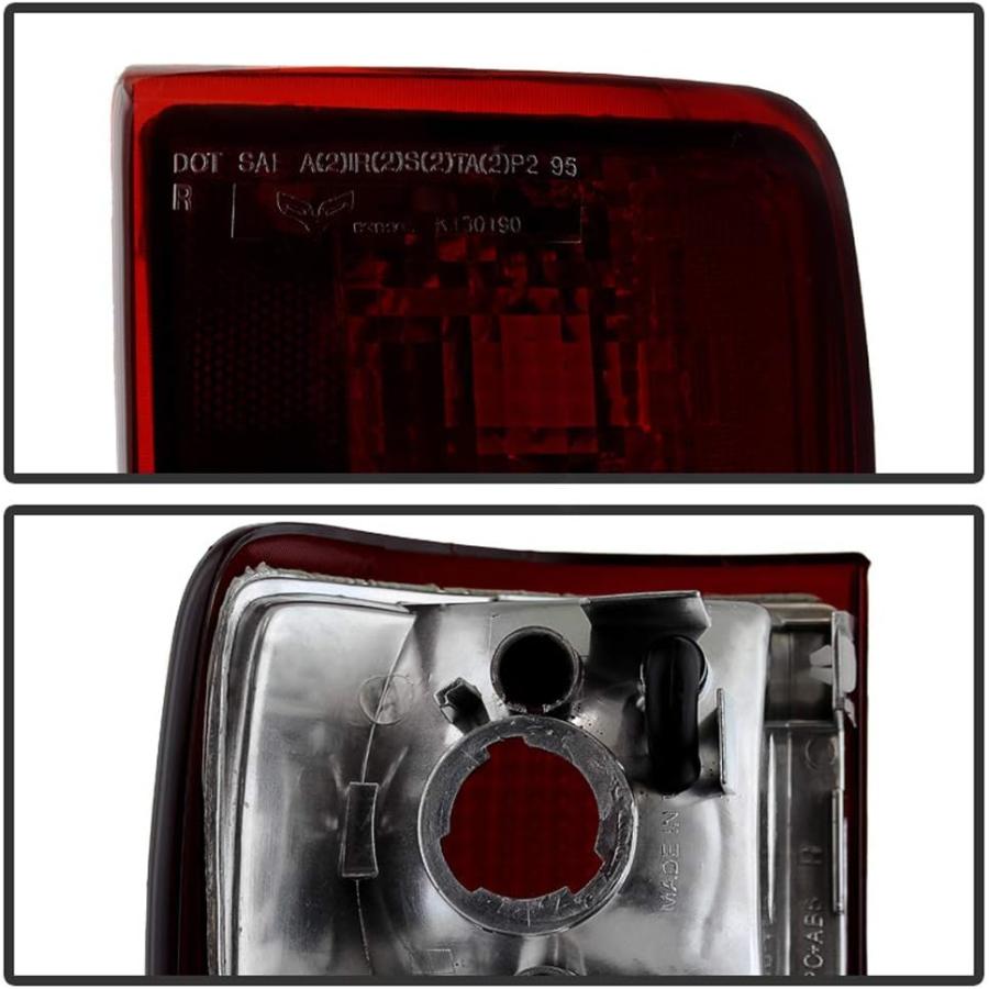 【並行輸入品】ACANII - For Red Smoke 1995-2005 Chevy Blazer GMC Jimmy Tail Lights_2