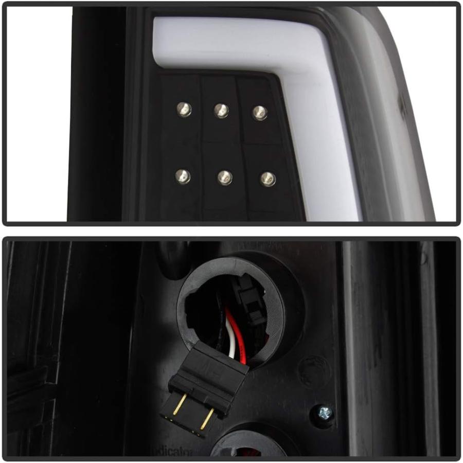 【並行輸入品】ACANII - ブラック 1999-2006 GMC シエラ 1500 99-02 シボレー シベラード LED チューブ テールライの画像