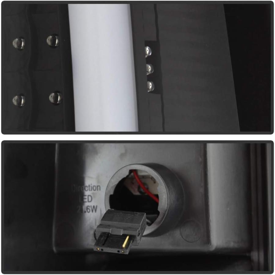 【並行輸入品】ACANII - ブラック 1999-2006 GMC シエラ 1500 99-02 シボレー シベラード LED チューブ テールライの画像