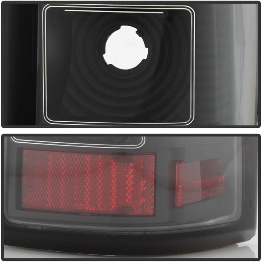 【並行輸入品】ACANII - ブラック 1999-2006 GMC シエラ 1500 99-02 シボレー シベラード LED チューブ テールライの画像